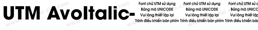 UTM AvoItalic字体转换
